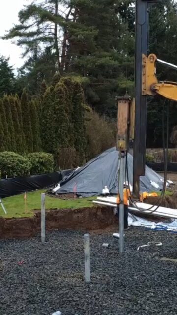 Pin Piling Part 1 - So exciting about our new custom home in Bellevue! Eric, our experienced Senior Project Manager, explains how pin piles help stabilize the foundation and support the home from the ground up. Let’s see how it works.  #LochwoodLozier #PinPiling #Customhome #Bellevue 
#Clydehill #Medina #MercerIsland #Kirkland #Redmond #Sammamish #Issaquah #PNWBuilders #Remodel