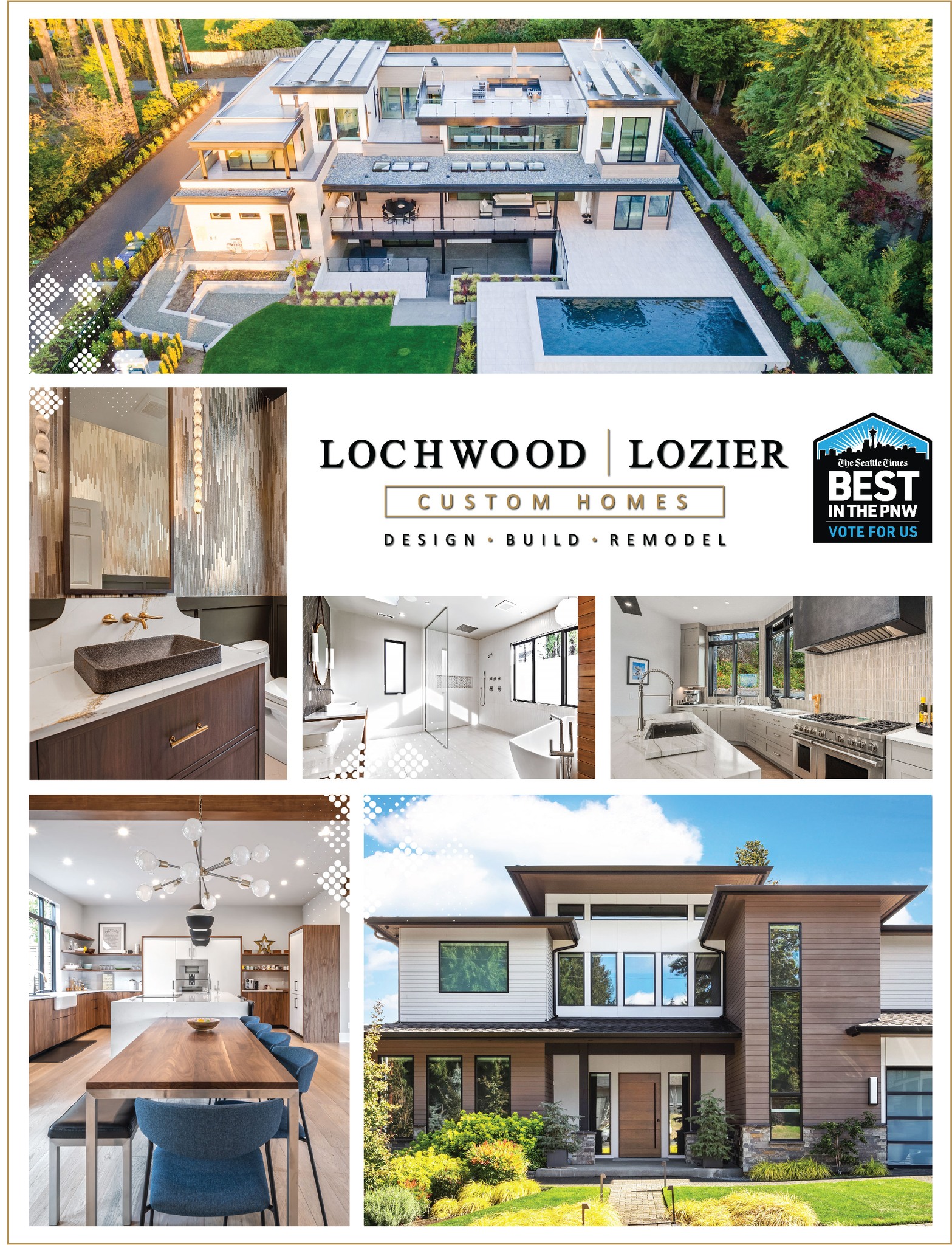 🌟🌟 Last call for Seattle Times Best in the PNW voting! Last week until 6/26/2026. Voting link in BIO: https://www.votethepnw.com/LochwoodLozier. Support Lochwood-Lozier Custom Homes by voting for Best in the PNW in the categories of Custom Homebuilder, Architectural Design, and Remodelers. Help us continue delivering top-quality craftsmanship and exceptional building service throughout the region!  #LochwoodLozier @Lochwoodlozierdesign #BestinthePNW #SeattleTimes