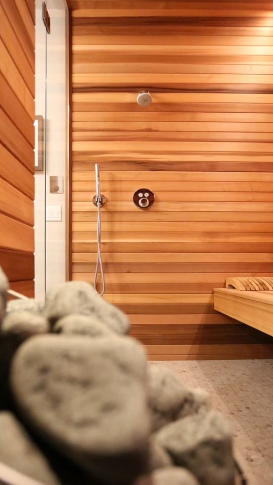 This custom sauna transformation turns an underused room into a warm, relaxing private wellness retreat.  #LochwoodLozier #Sauna #transformation #Customhomebuilder #Remodeler #PNWBuilders #Medina #ClydeHill #Bellevue #Kirkland #Redmond #MercerIsland #Sammamish #Issaquah #Seattle