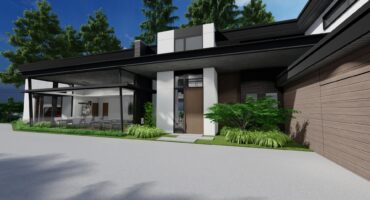 1. Hero Image Modern custom home exterior showcasing thoughtful architectural design and craftsmanship.